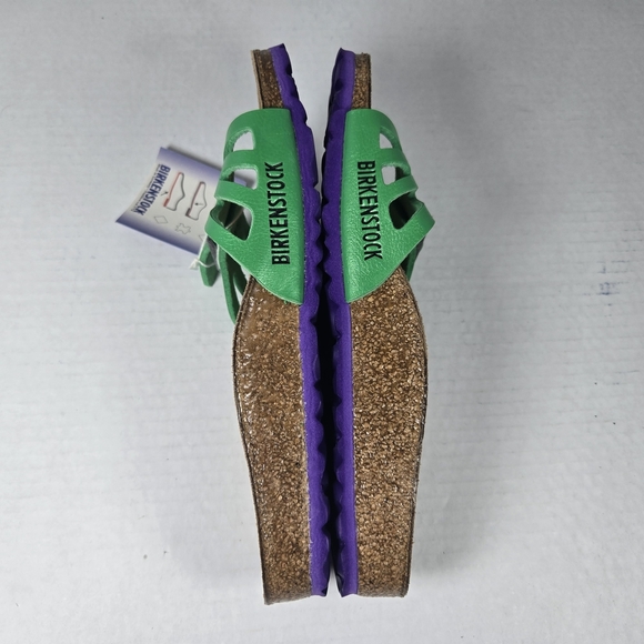 Birkenstock Molina Birk-flor Graceful Green Slide Sandal Size EU 35 Nar W4 or Y2 - Picture 7 of 10